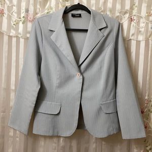 Light Grey & White Pin Stripe Jacket